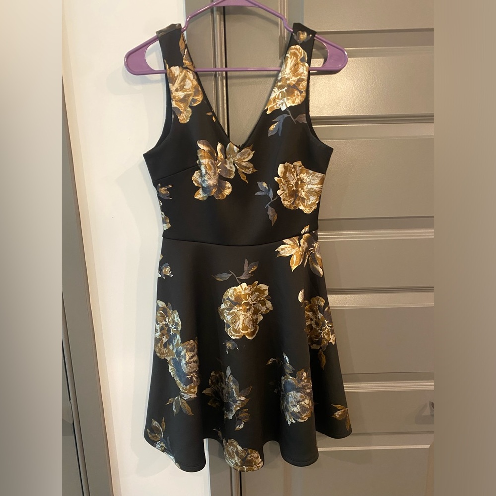 Dry Goods Black Floral Dress